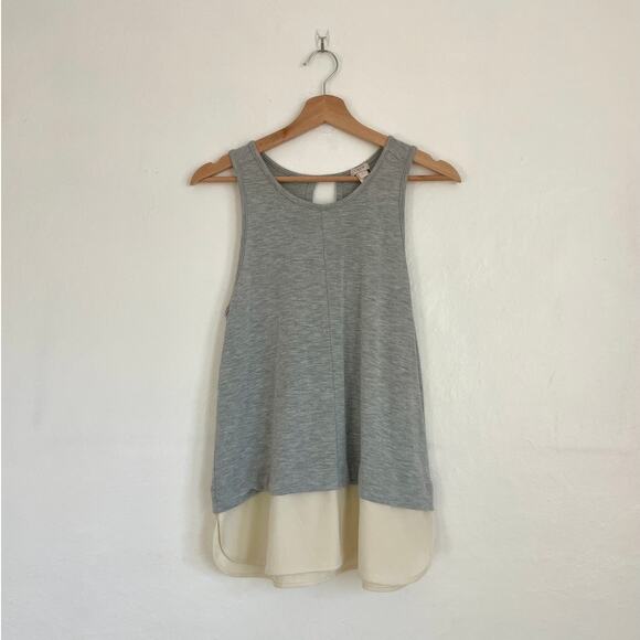 J. Crew Tops - J. Crew - Gray Drapey Tank Top with Silky Hem